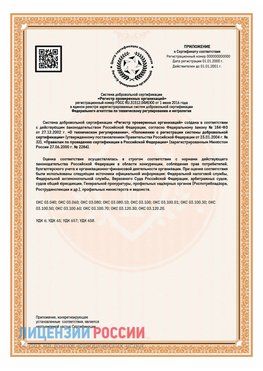 Приложение СТО 03.080.02033720.1-2020 (Образец) Лиски Сертификат СТО 03.080.02033720.1-2020